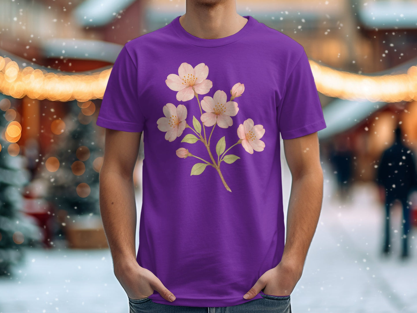 Beautifully Designed Cherry Blossom Print T-Shirt product type