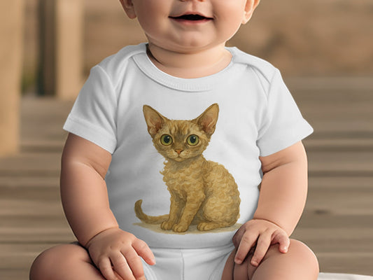 Adorable Kitten Design on Comfortable Baby Onesie product