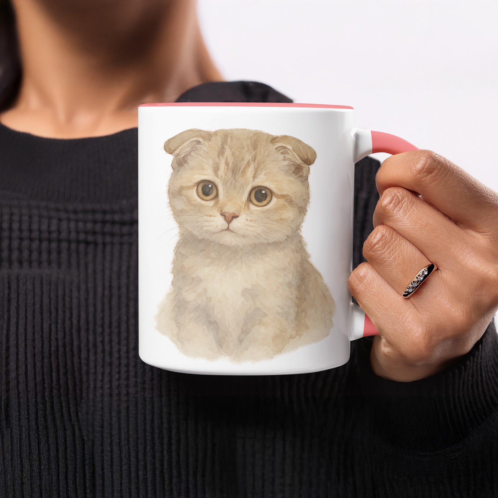 Adorable Kitten Artwork on Ceramic Mug product type