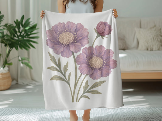 Lavender Blossoms Design Cozy Blanket product