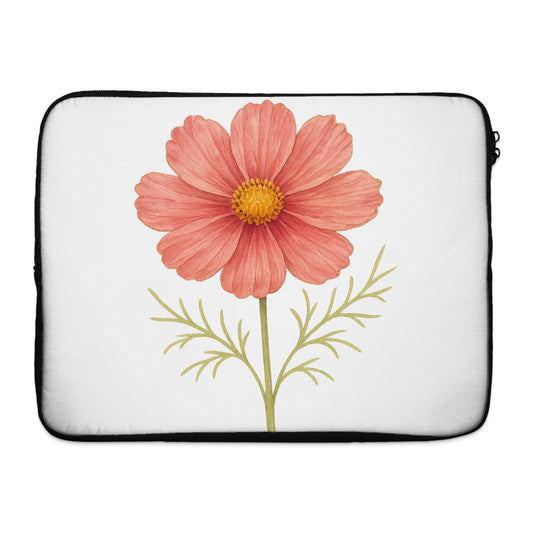 Pink Flower Illustration Laptop Sleeve product type