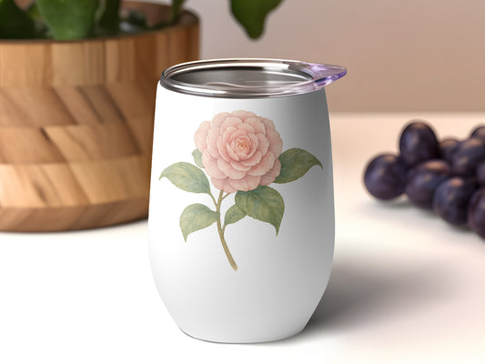 Elegant Floral Design Insulated Travel Tumbler product