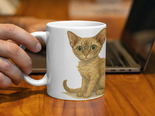 Adorable Big-Eyed Kitten Printed Mug product