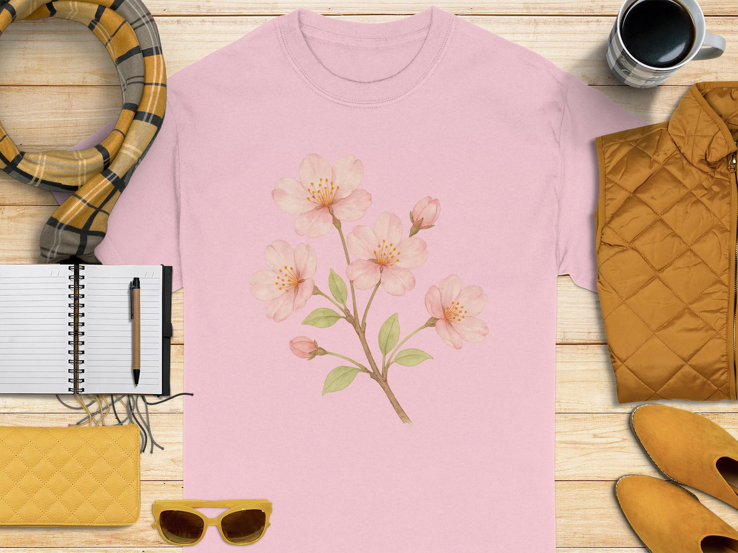 Beautiful Blossom Graphic Design Casual T-shirt product