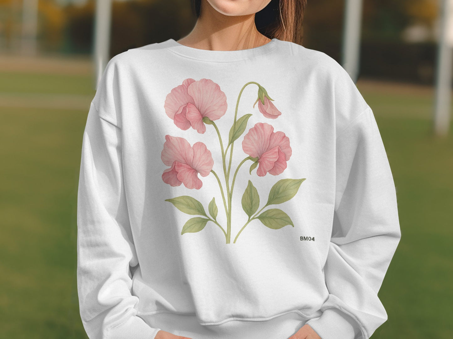 Floral Design Long Sleeve Sweatshirt product type