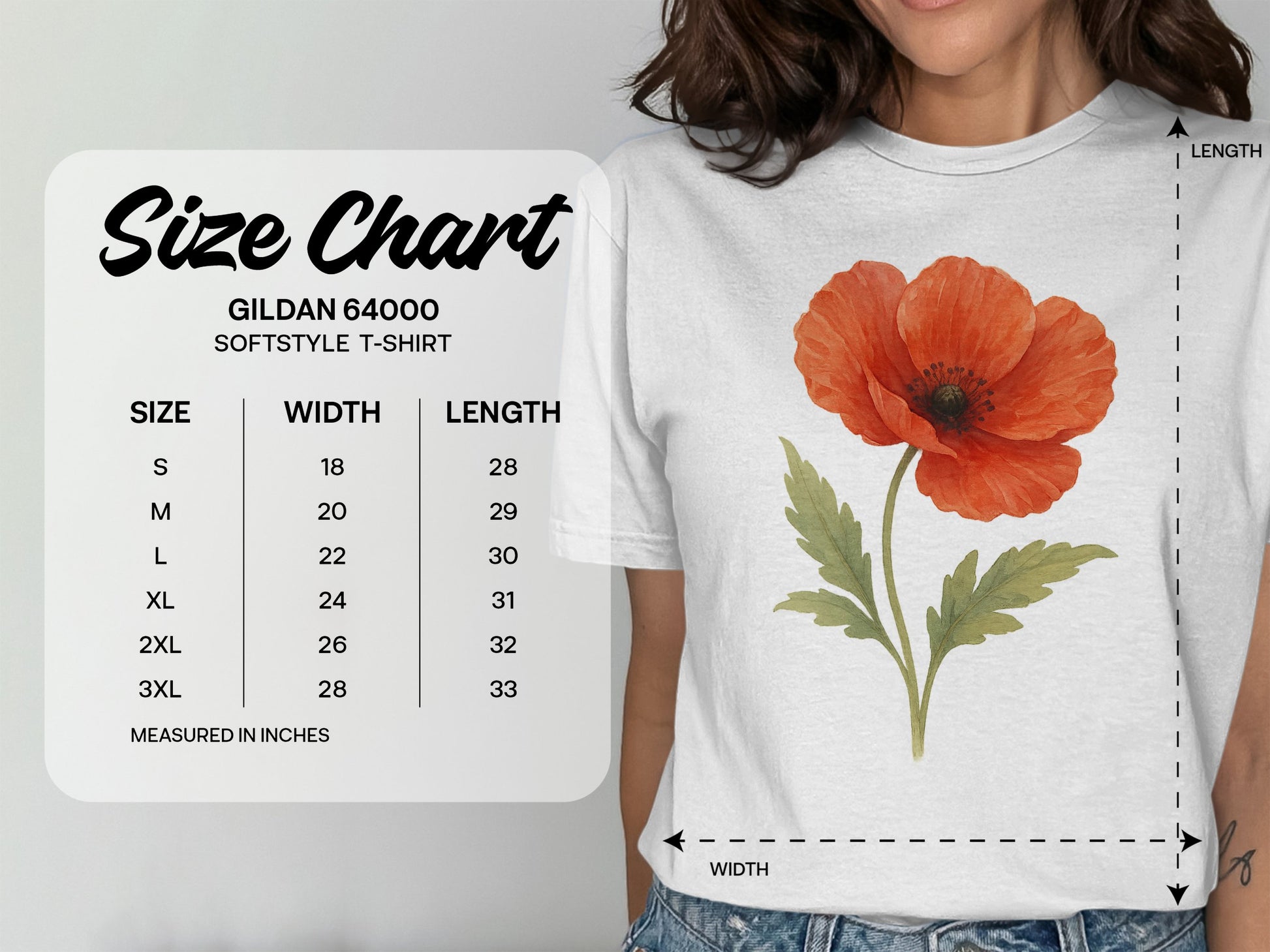 Beautiful Red Poppy Softstyle T-Shirt product