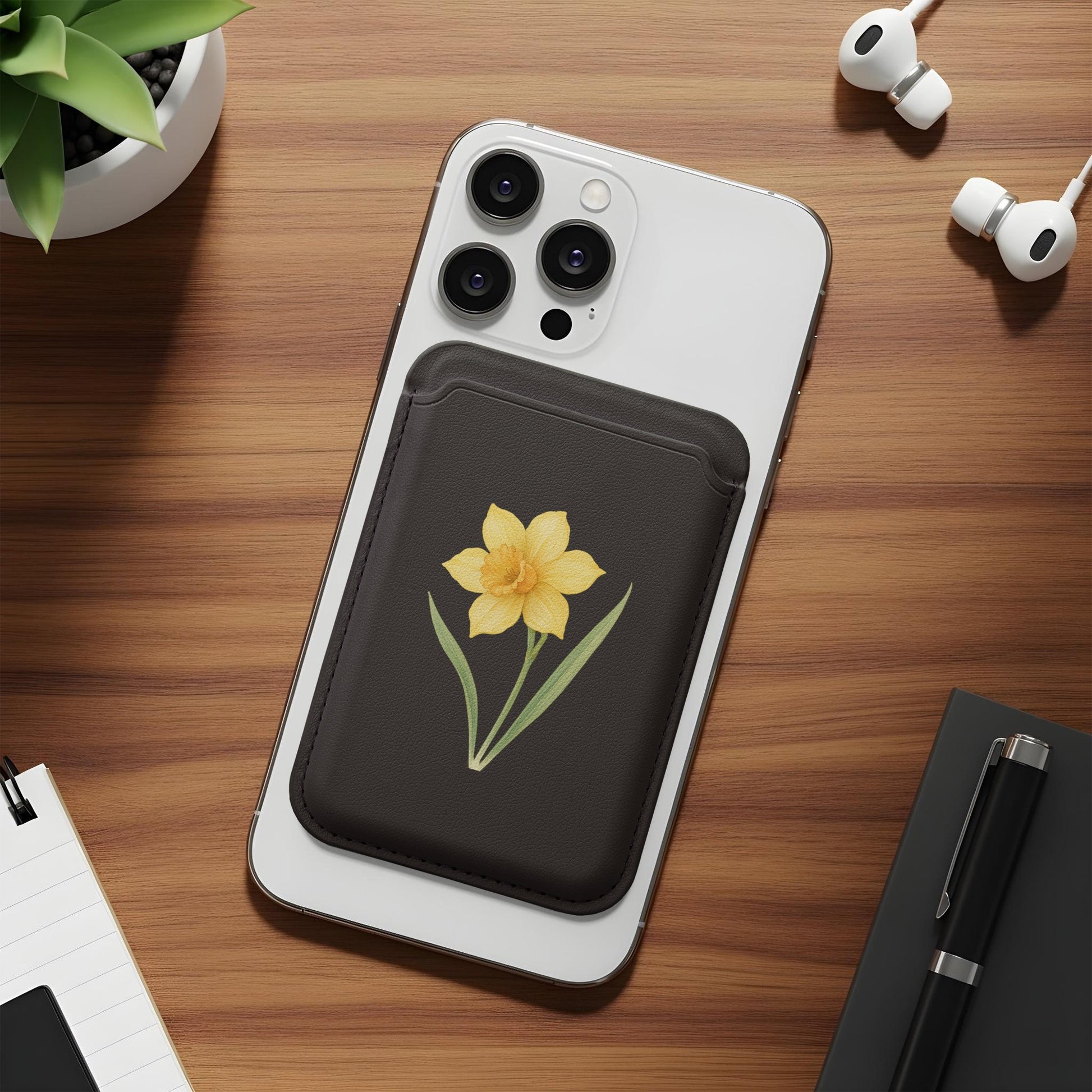 Daffodil Design Phone Wallet Sticker Adhesive Cardholder product type