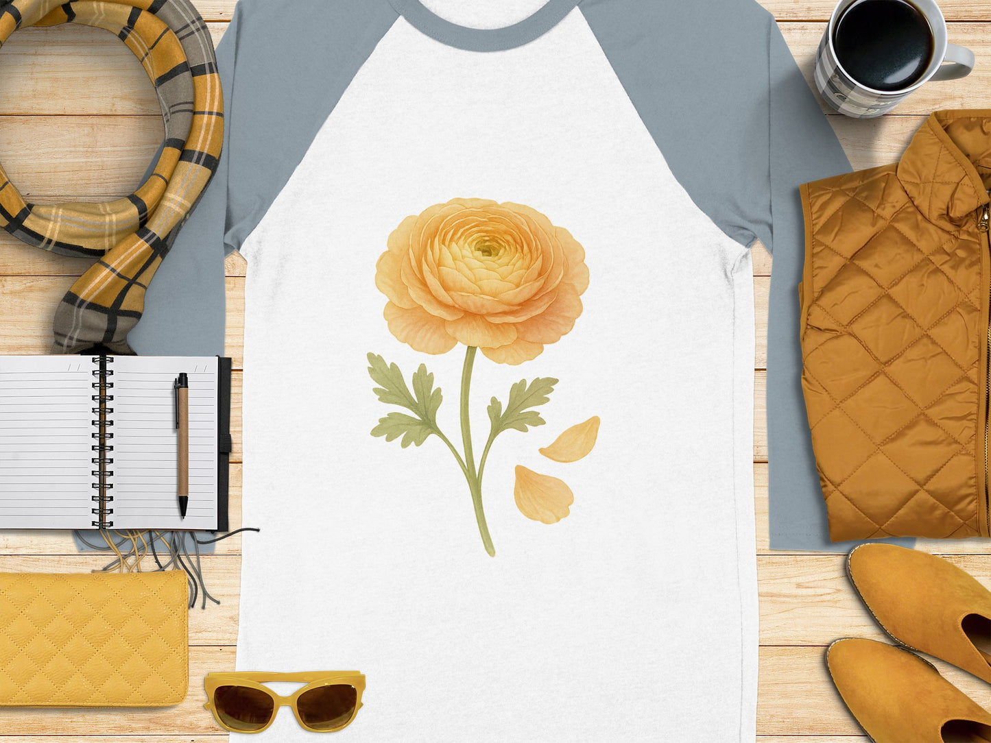 Stylish Floral Graphic Long Sleeve Shirt product type