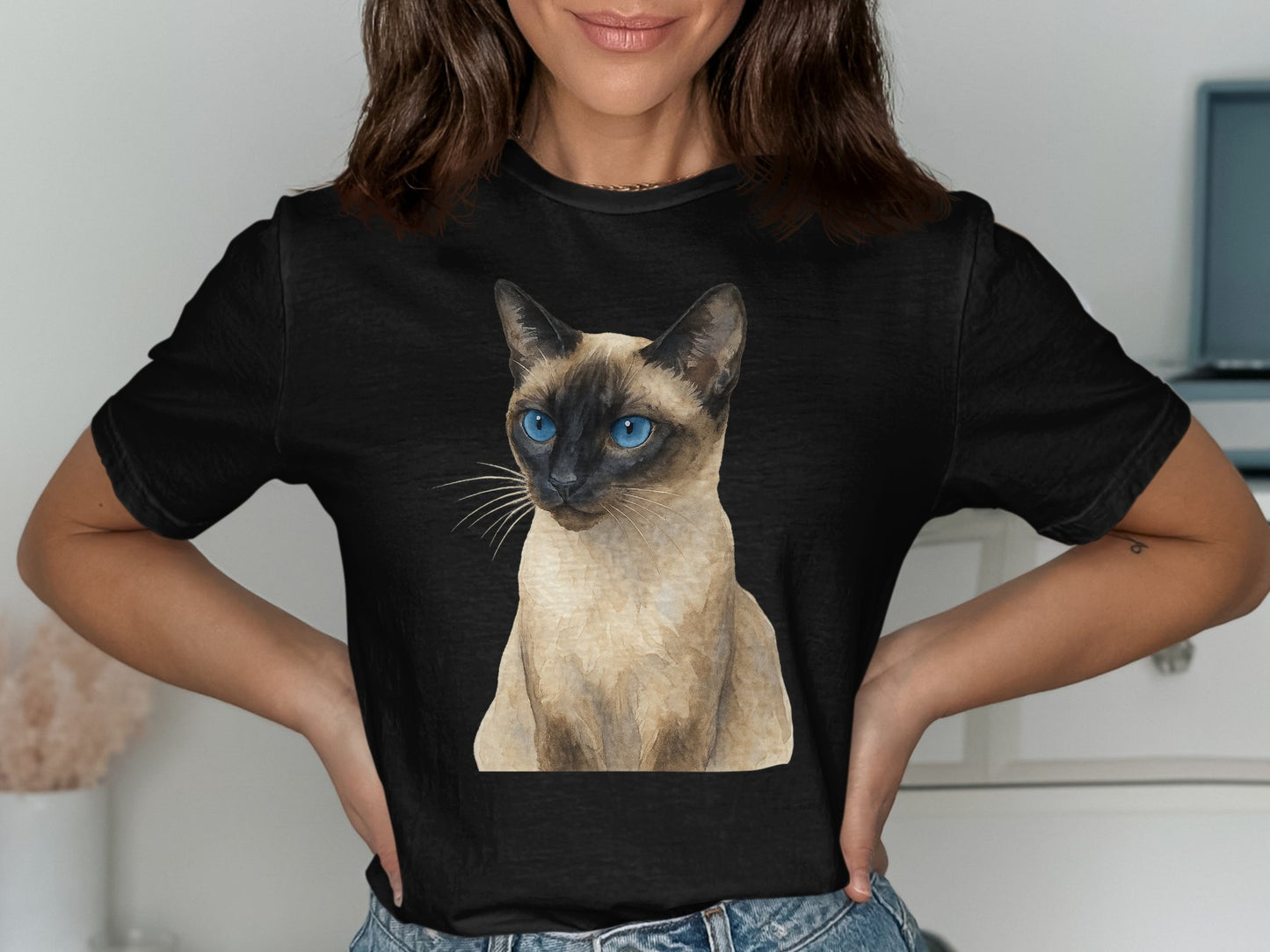 Stunning Siamese Cat Graphic Tee product type