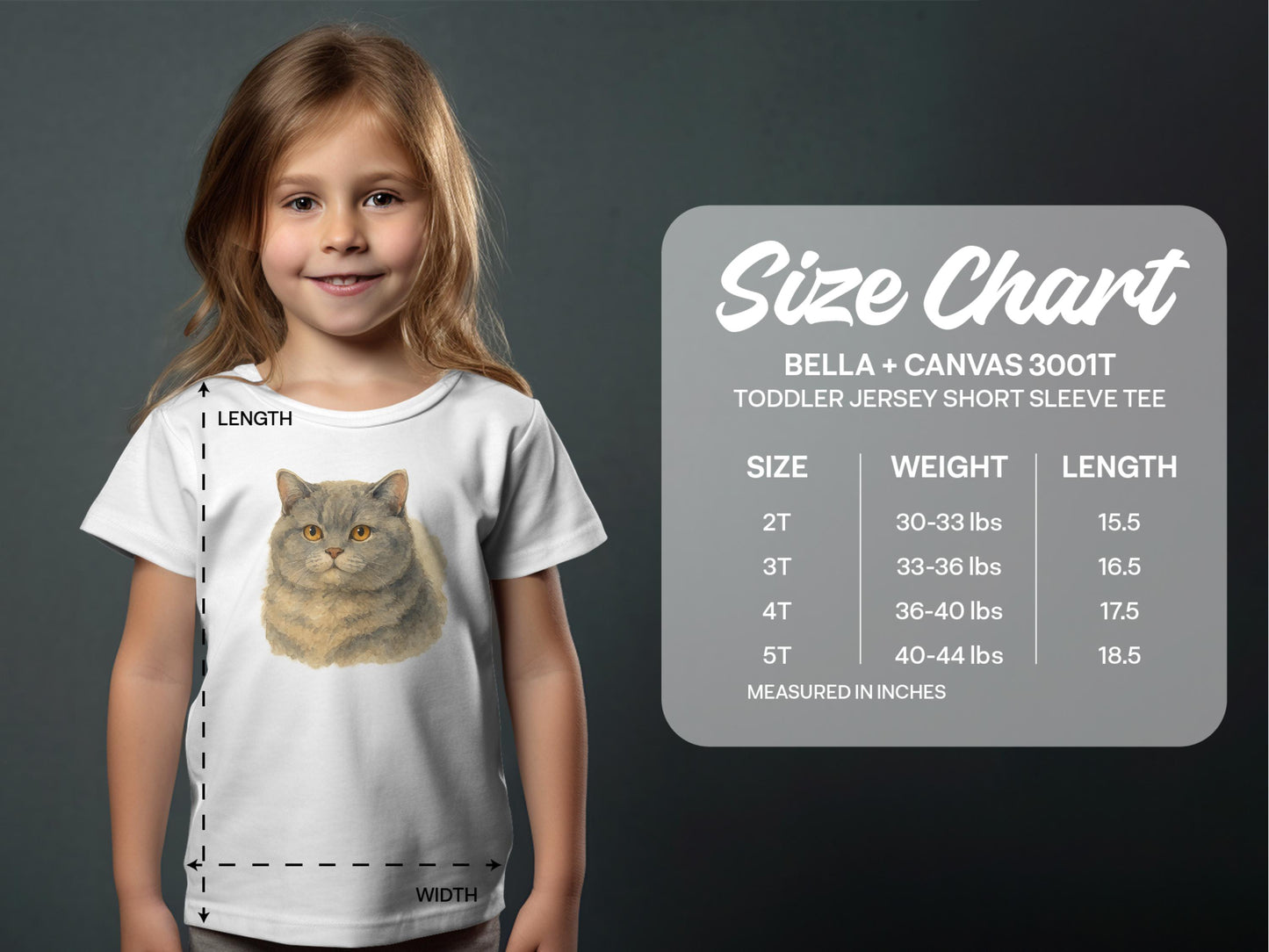 Cute Cat Graphic Toddler Jersey Short Sleeve Tee product