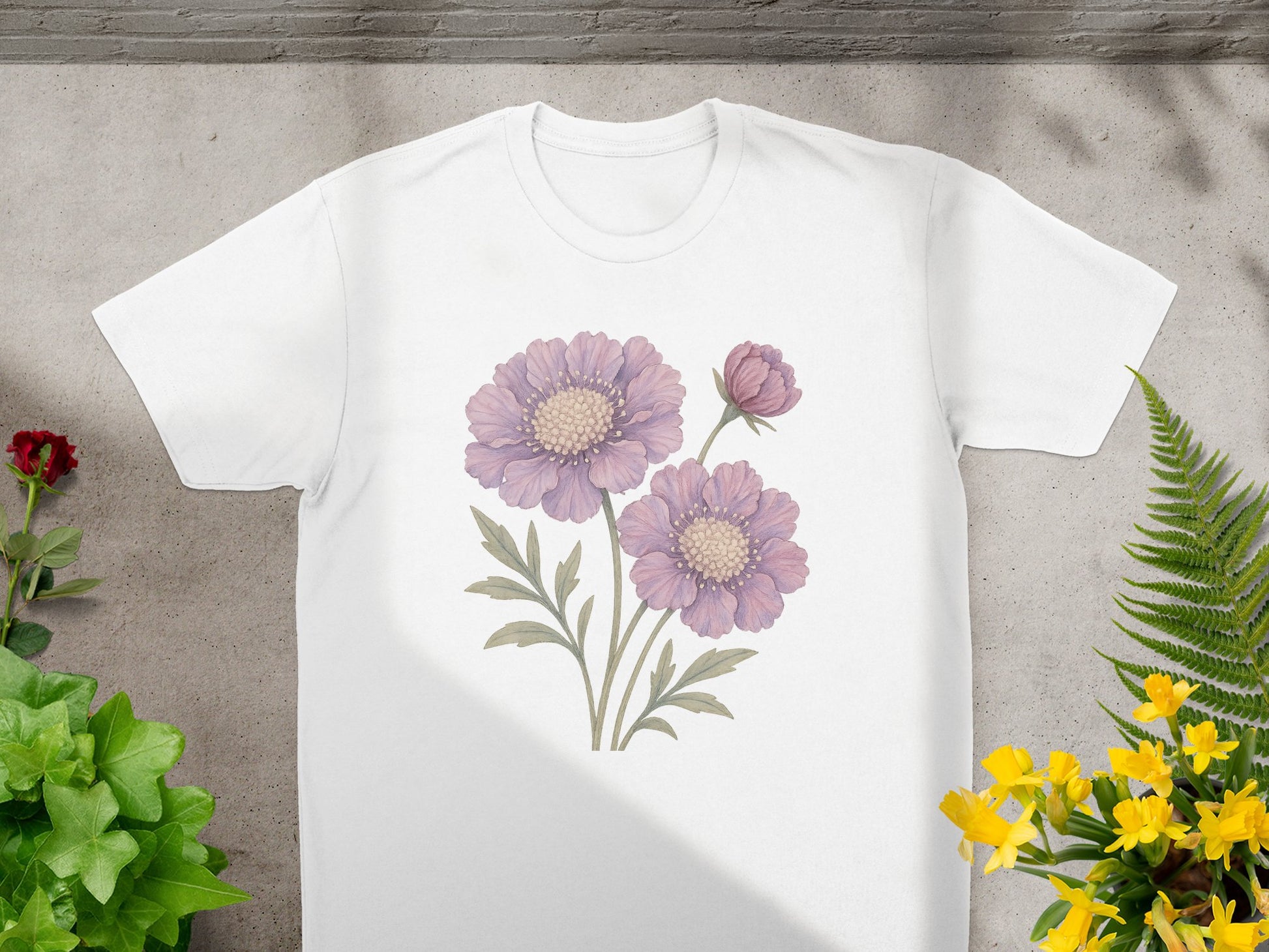 Beautiful Floral Design Printed on Stylish T-shirt product