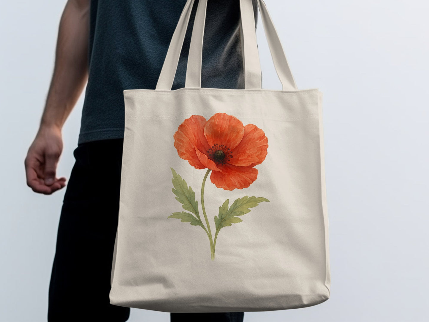 Stylish Tote Bag with Elegant Floral Design product type