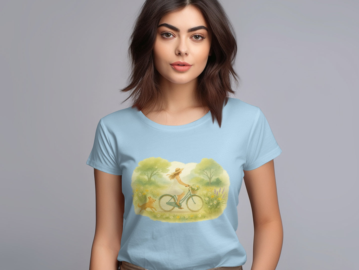 Whimsical Bicycle Ride T-Shirt perfect daily wear product type
