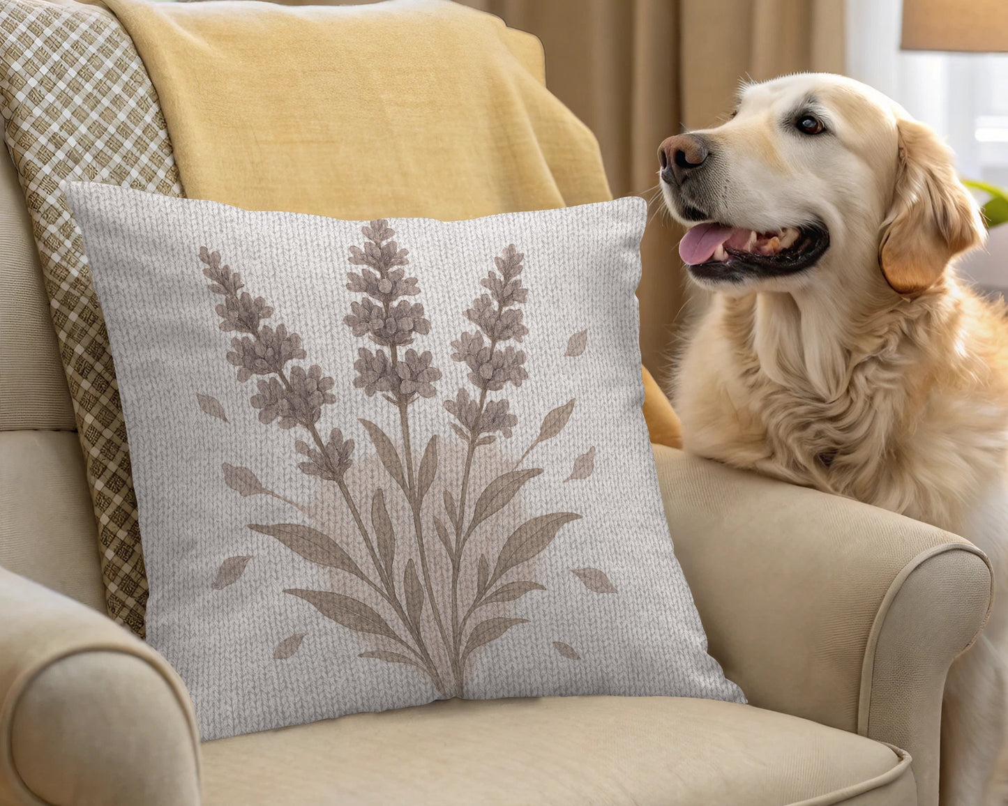 Decorative Floral Design Couch Pillow for Home Décor product