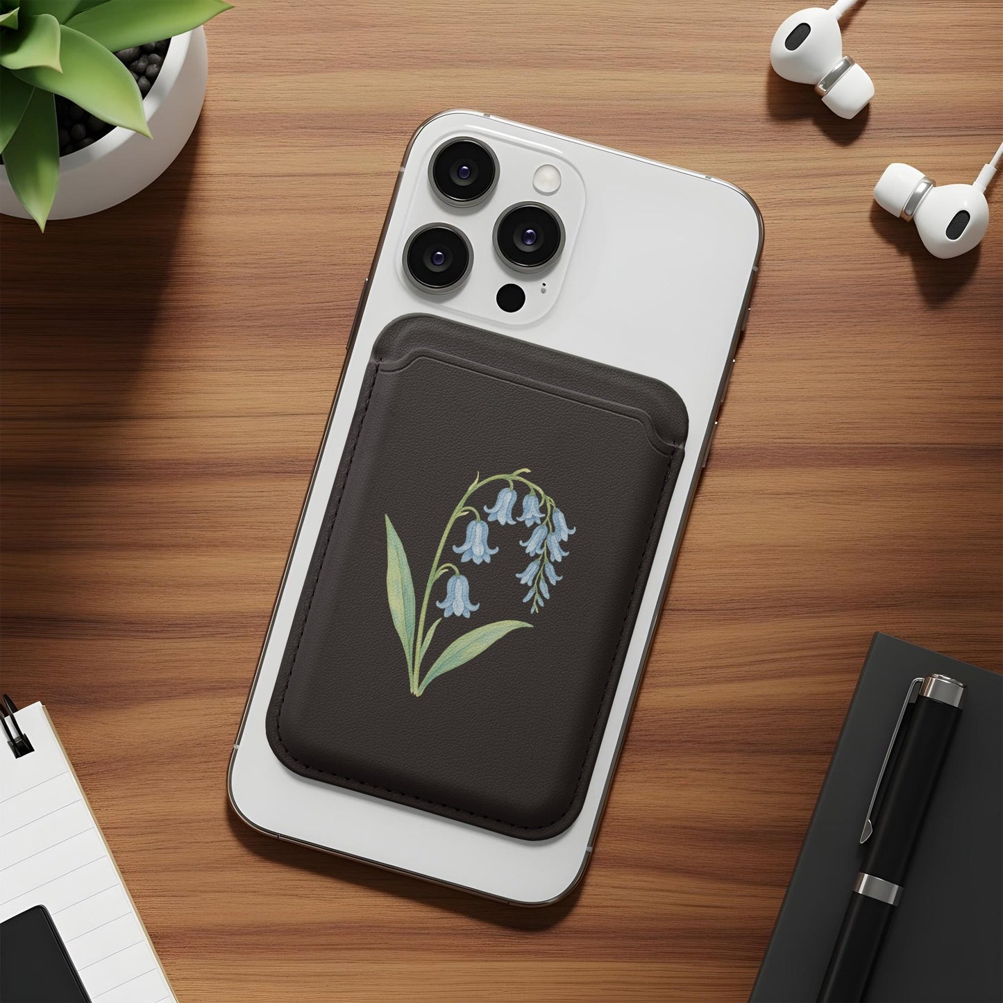 Modern Phone Case with Blue Flower Design product type