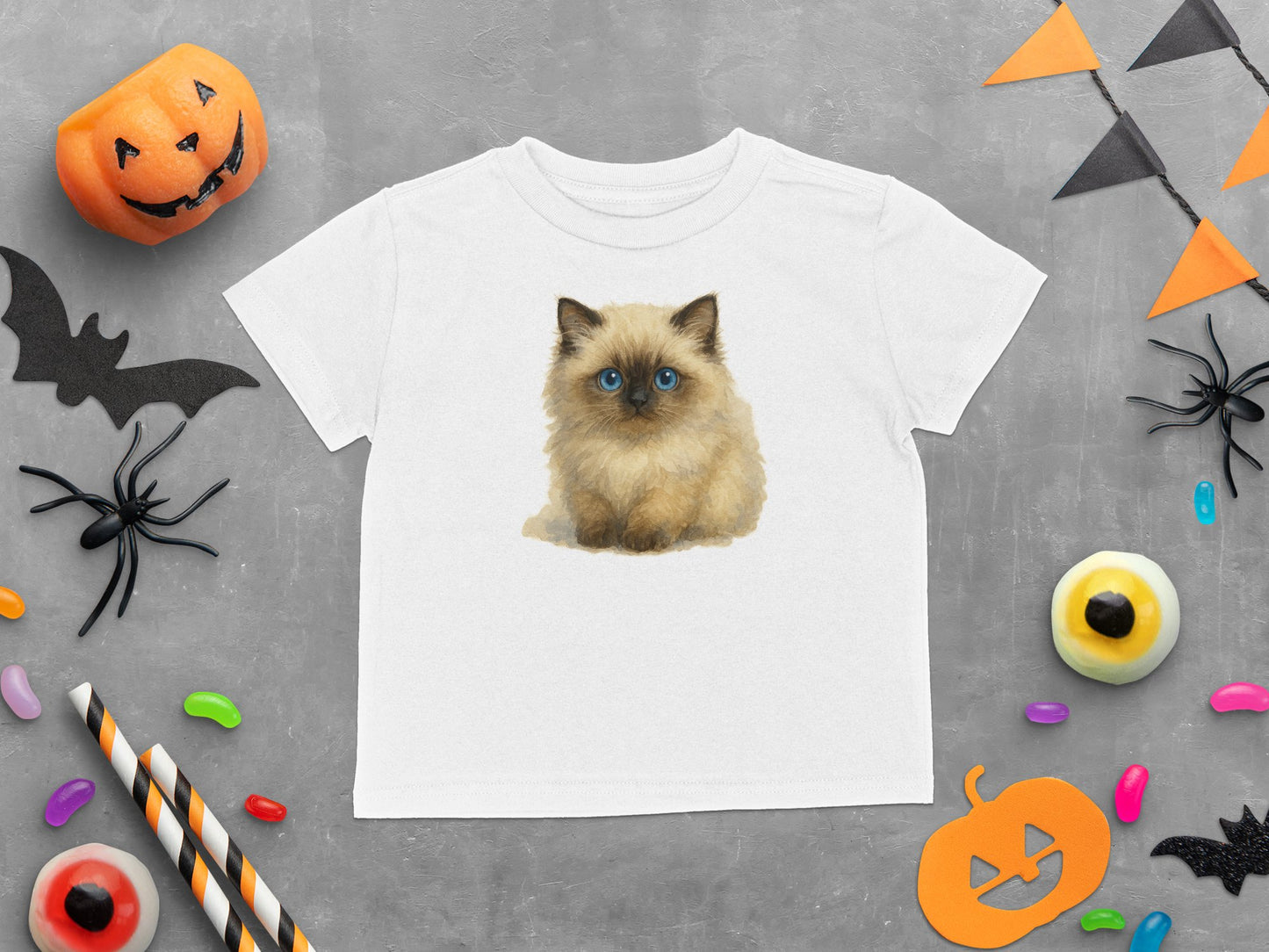 Cute Kitten Design Halloween Baby T-Shirt product