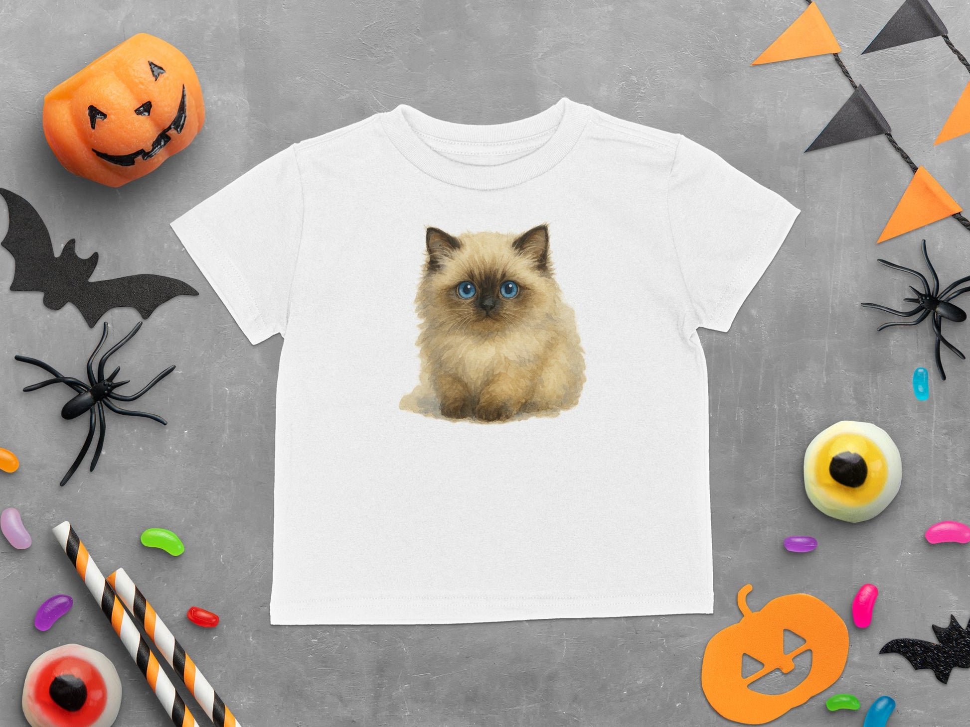 Cute Kitten Design Halloween Baby T-Shirt product