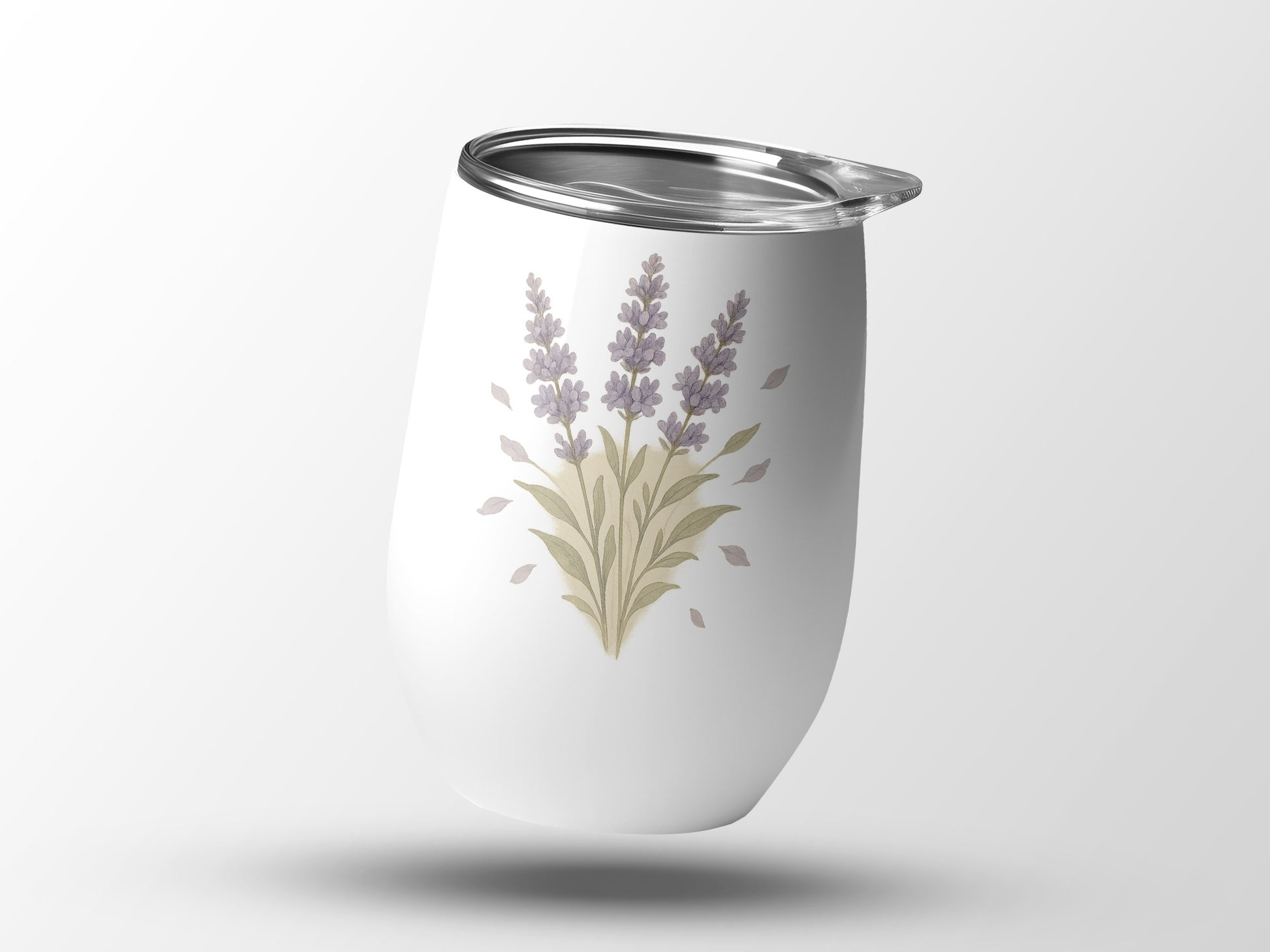 Elegant Lavender Floral Design Insulated Tumbler product