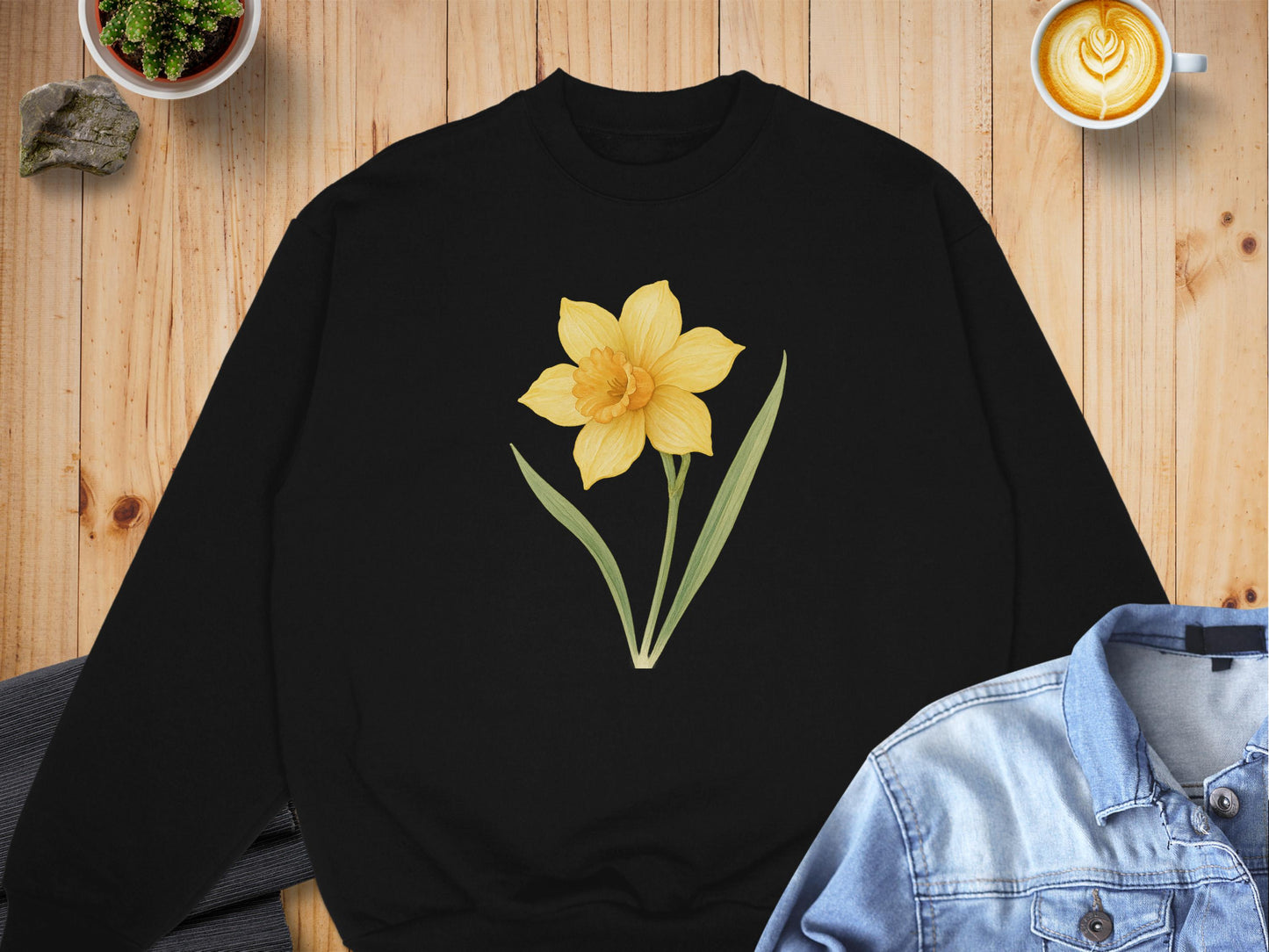Yellow Daffodil Flower Graphic Sweatshirt Product