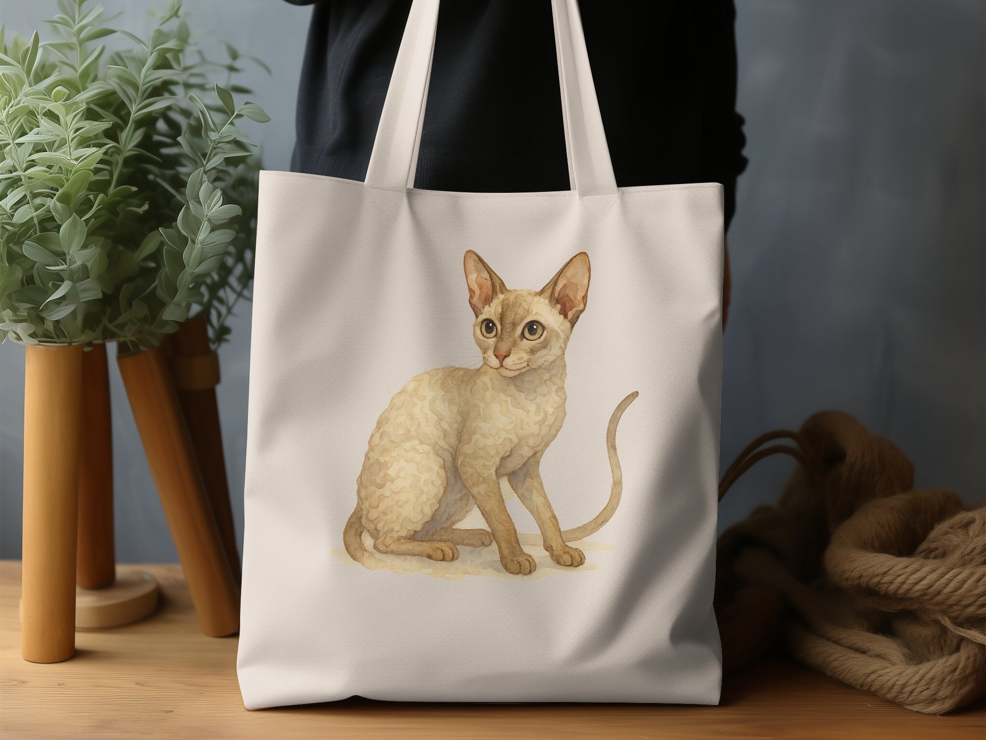 Stylish Tote Bag with Cute Cat Design product type