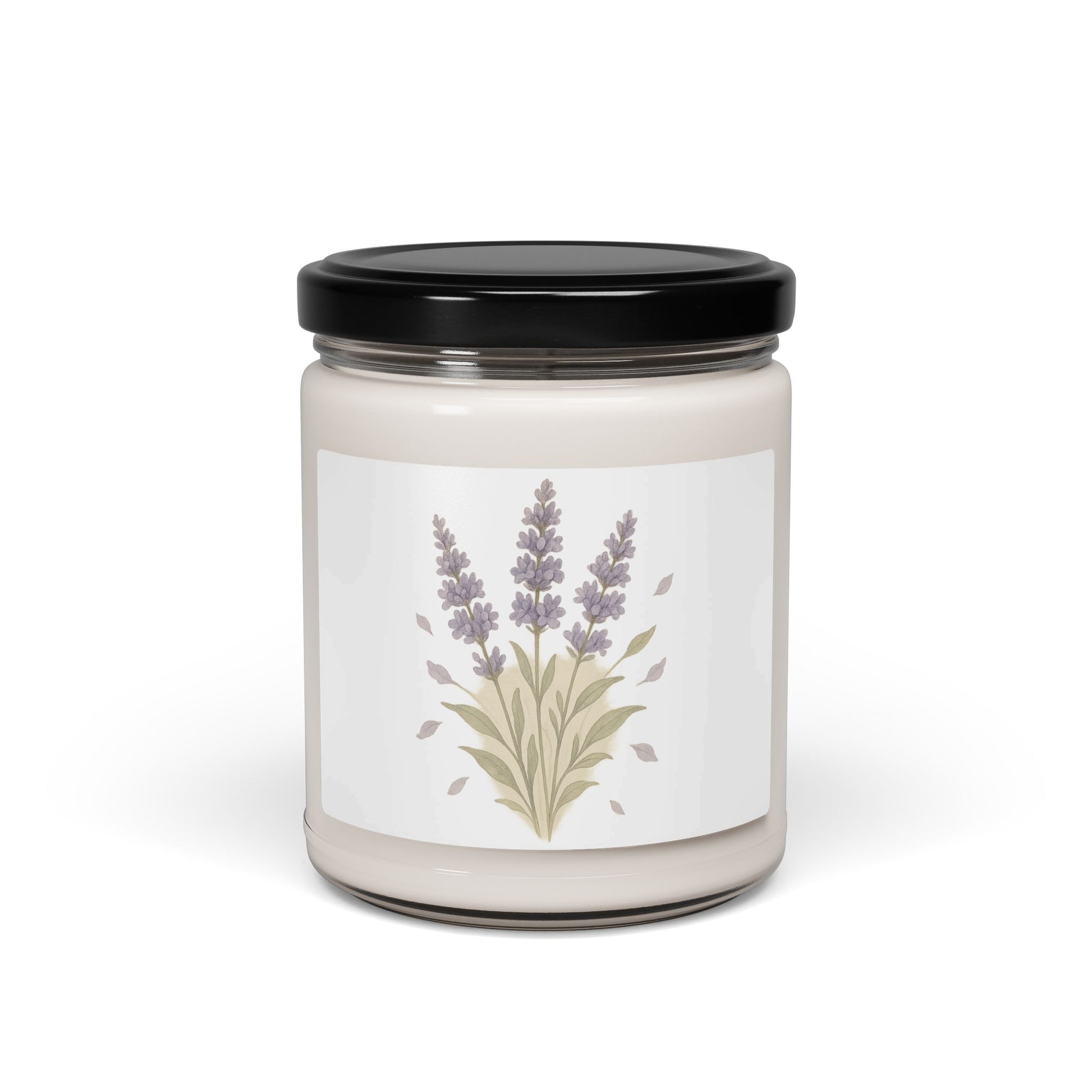 Relaxing Lavender Scented Candle Floral Design product