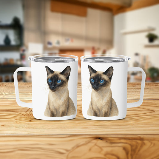 Siamese Cat Design Coffee Mug Customizable Product