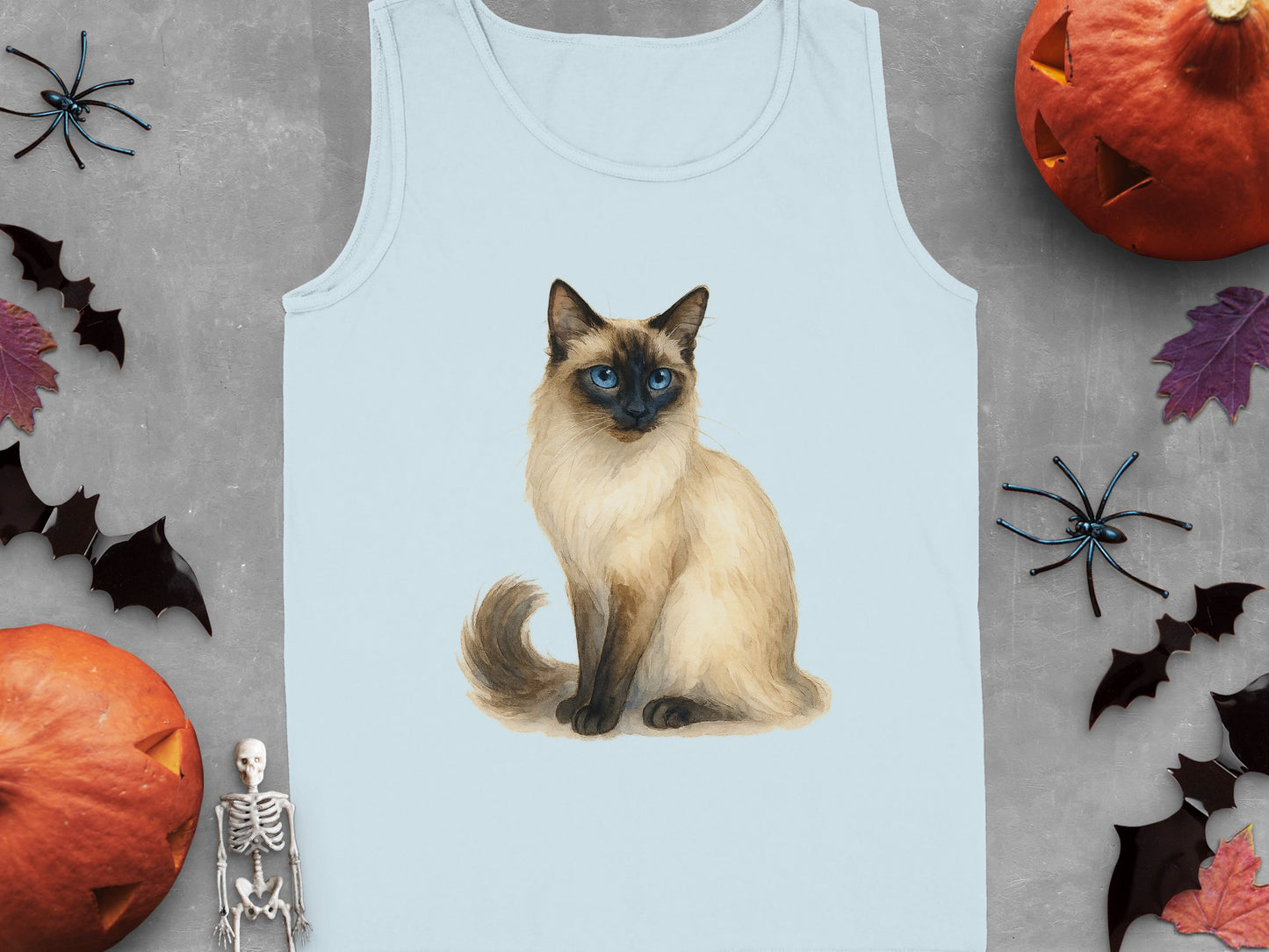 Cute Fluffy Cat Print Halloween Sleeveless Tank product