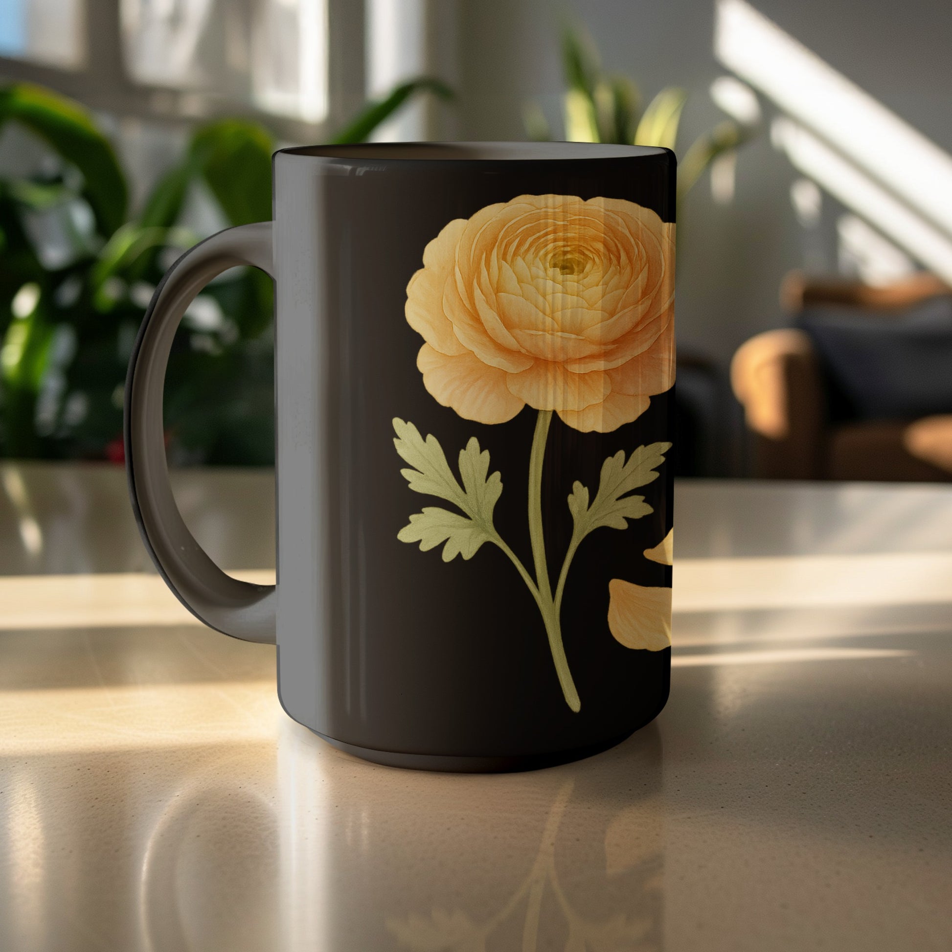 Elegant Floral Printed Ceramic Coffee Mug product