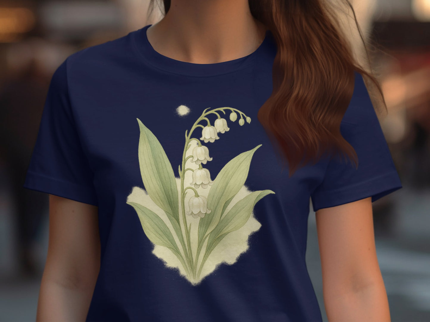 Elegant Lily of the Valley Floral Design Shirt product