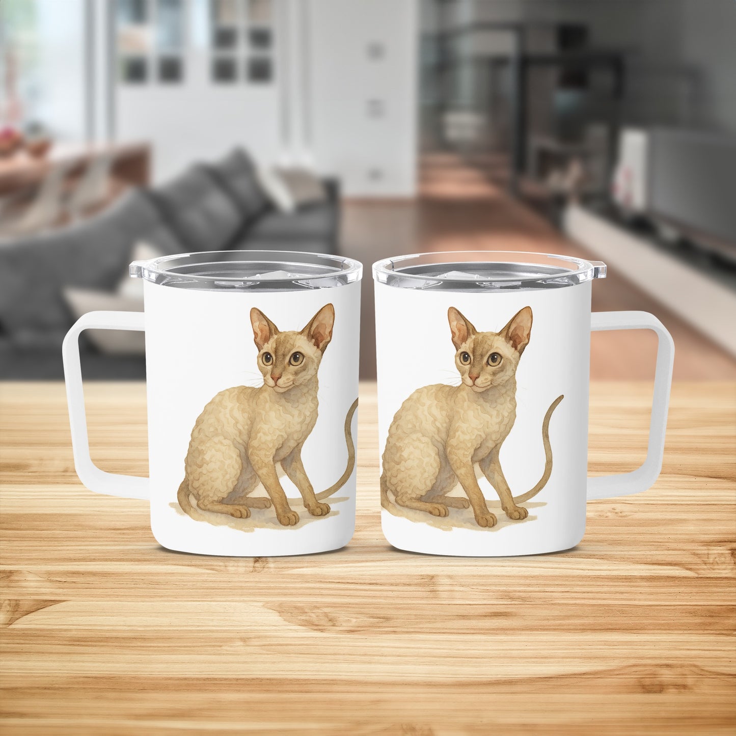 Adorable Cat Design on Ceramic Coffee Mug product