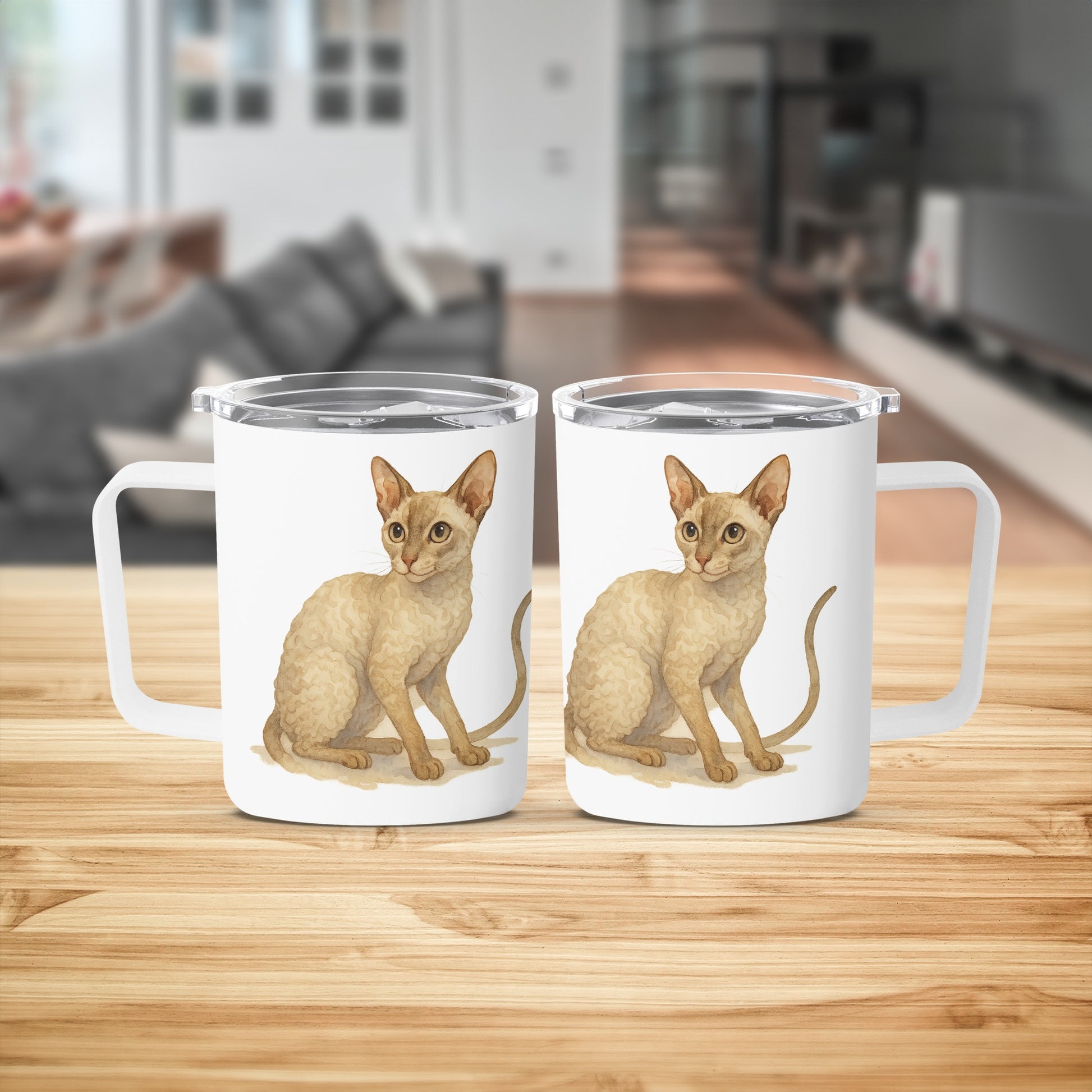 Adorable Cat Design on Ceramic Coffee Mug product