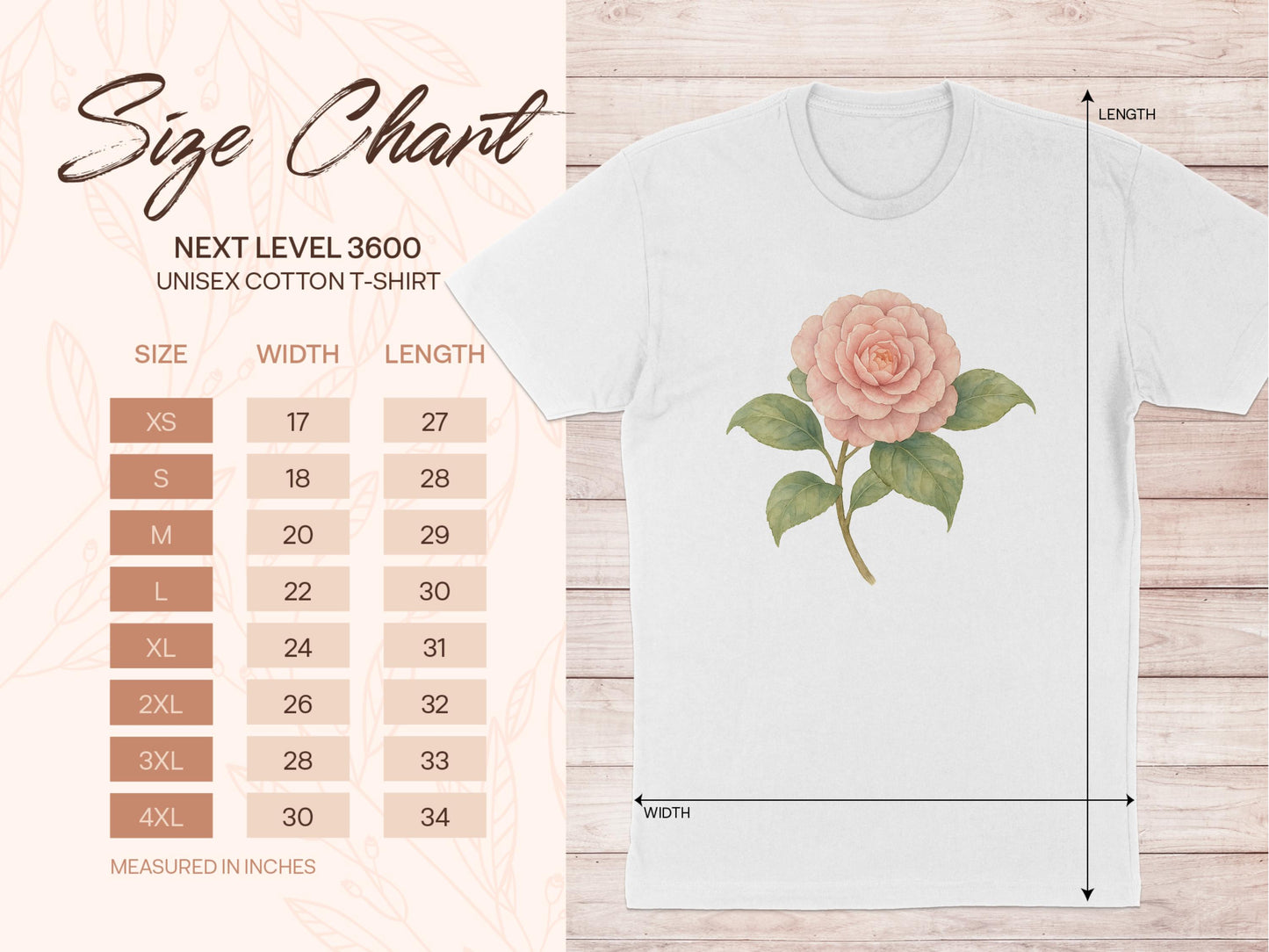 Floral Graphic Design Unisex Cotton T-Shirt product