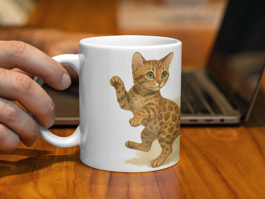 Charming Cat Design Mug for Cozy Coffee Breaks Product