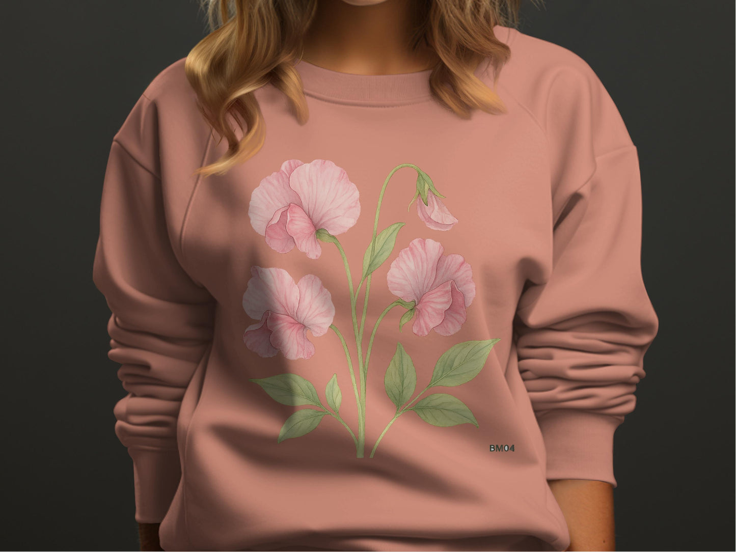 Floral Design Long Sleeve Shirt product