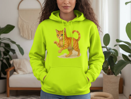 Cute Playful Cat Graphic Hoodie product
