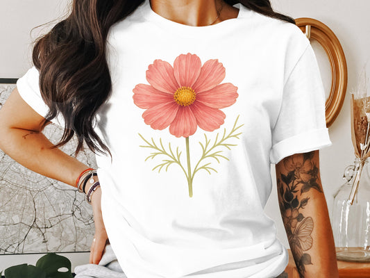 Floral Red Blossom Art Print Women's Tee product type