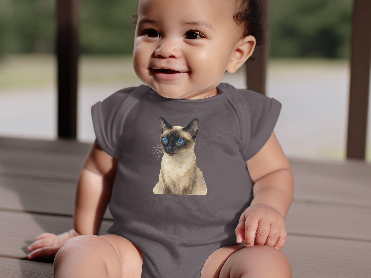 Cute Baby Onesie with Adorable Cat Print product type