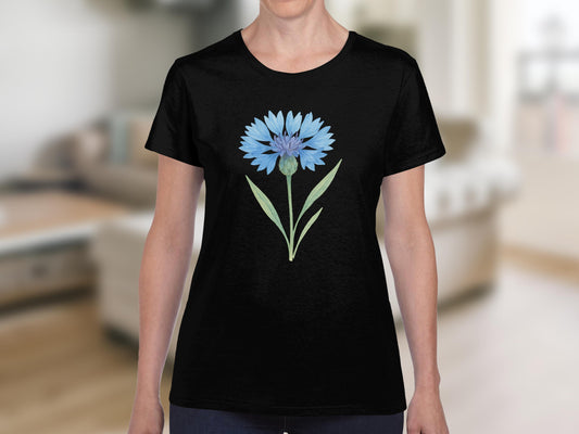Blue Cornflower Graphic Women's T-Shirt product type