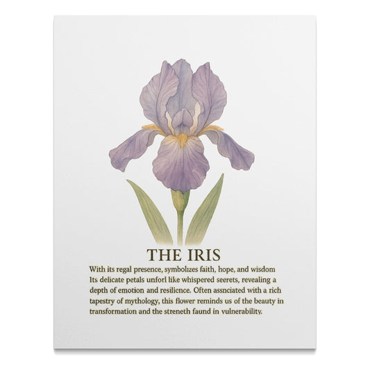 Beautiful Purple Iris Wall Art Print Home Decor product