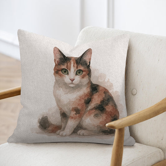 Fluffy Cat Print Decorative Cushion Cozy Home Decor product