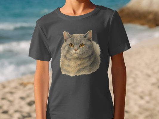 Cute Cat Graphic Beach Summer T-shirt product