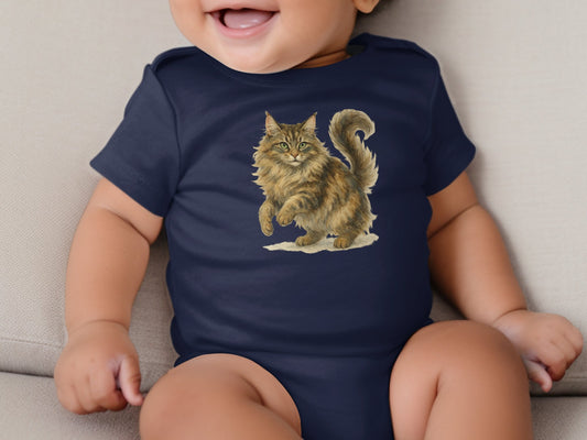 Adorable Cat Printed Baby Onesie for Sale Clothing product