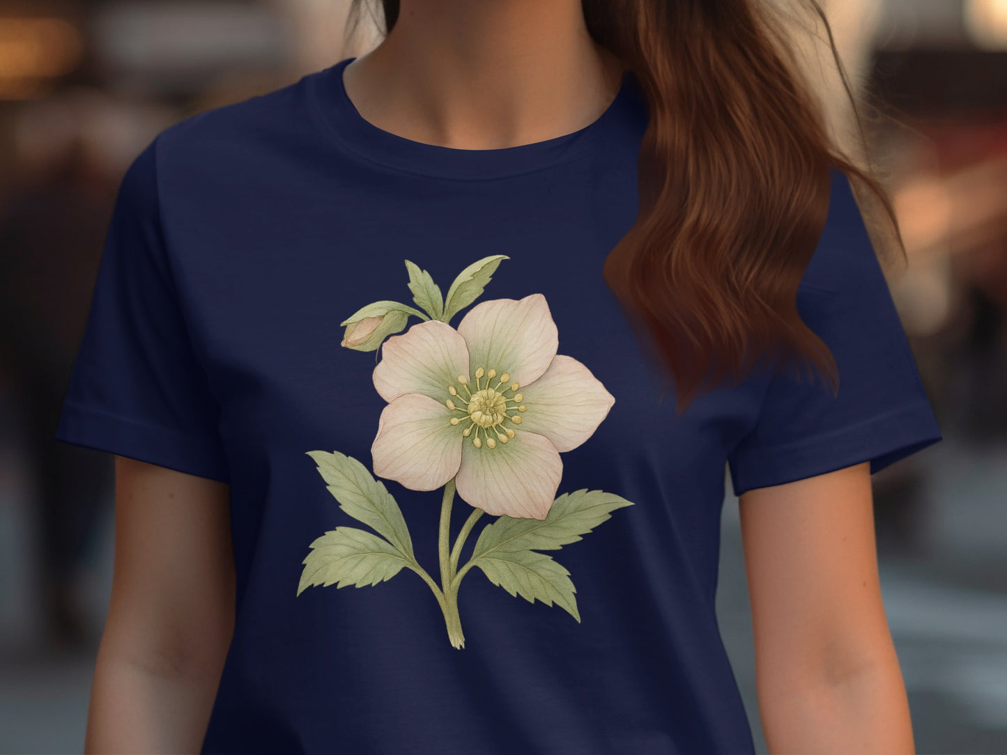 Elegant Floral Graphic Tee Botanical Design Shirt product type