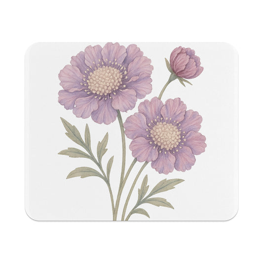 Pastel Purple Floral Design Mouse Pad product type