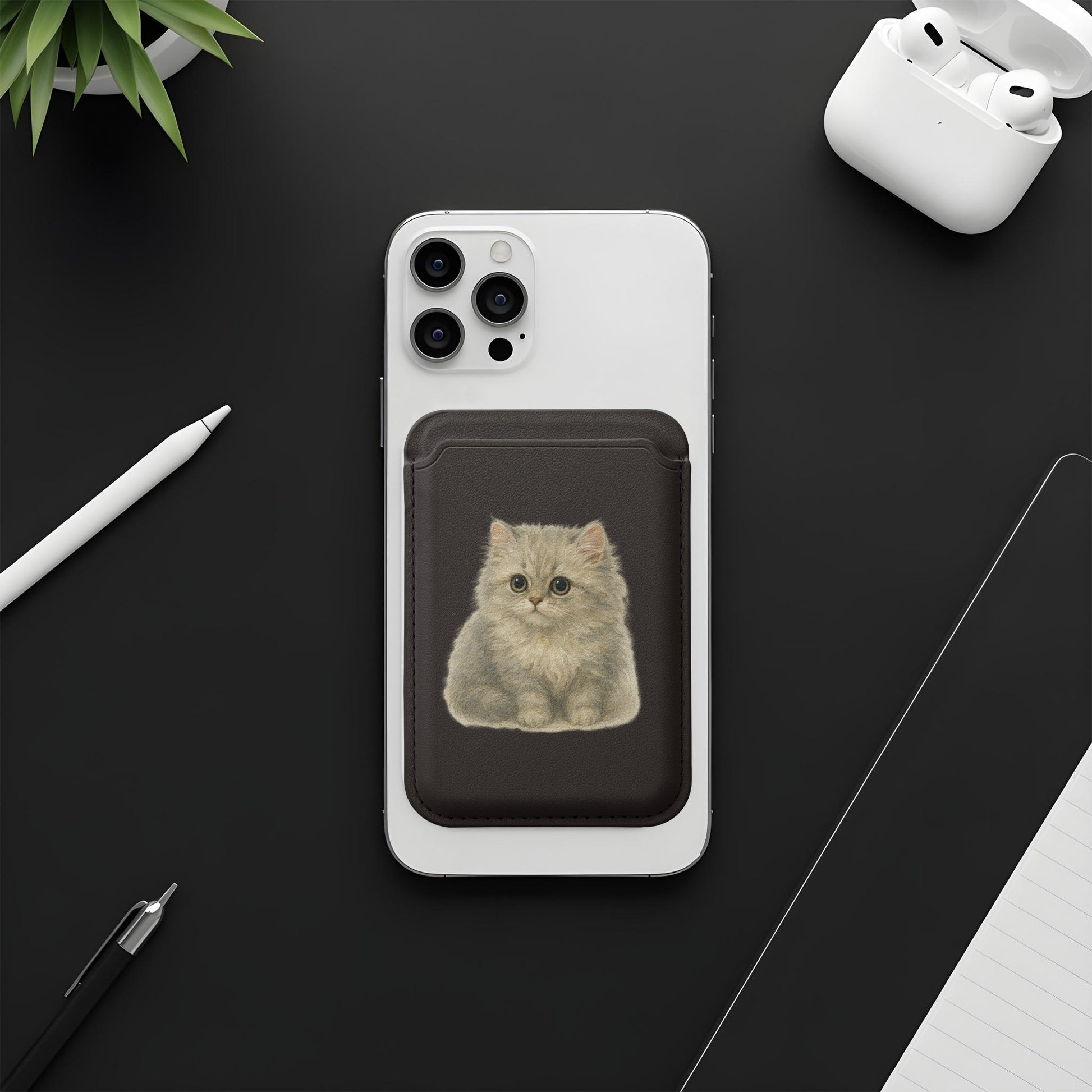 Adorable Kitten Printed Phone Card Holder product