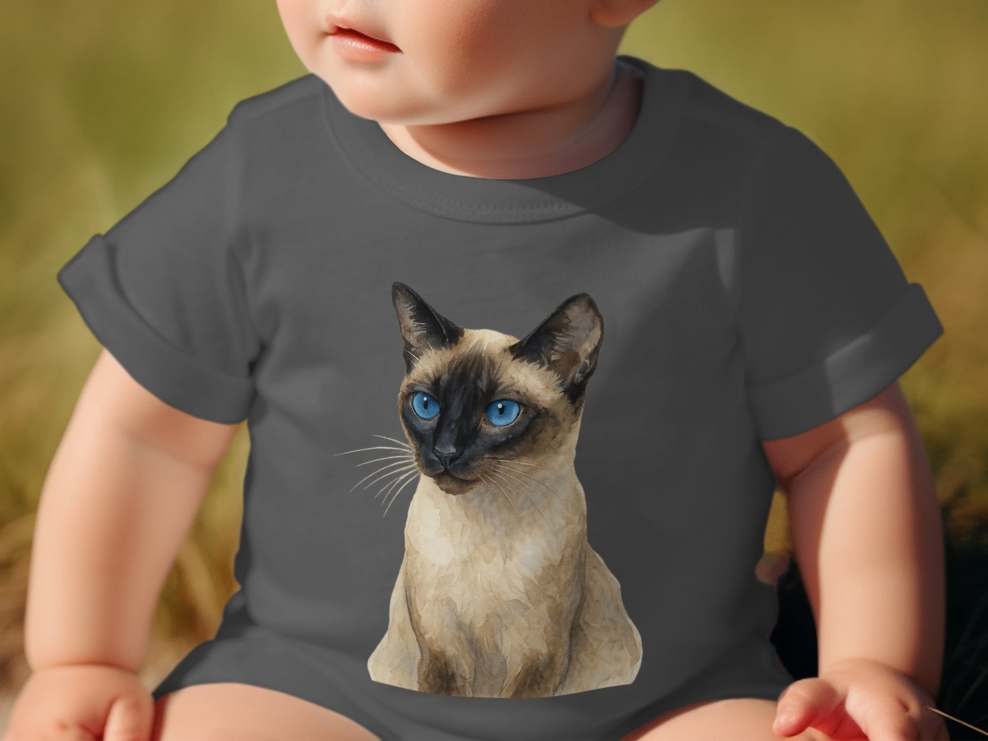 Adorable Baby Onesie Featuring Cute Cat Design product type