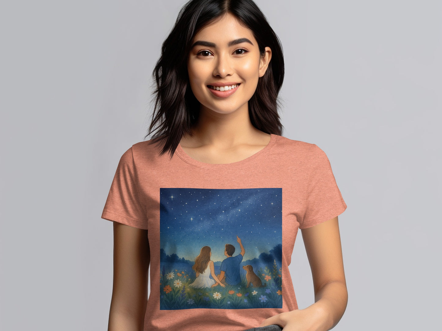 Starry Night Family and Pet Graphic Design product type