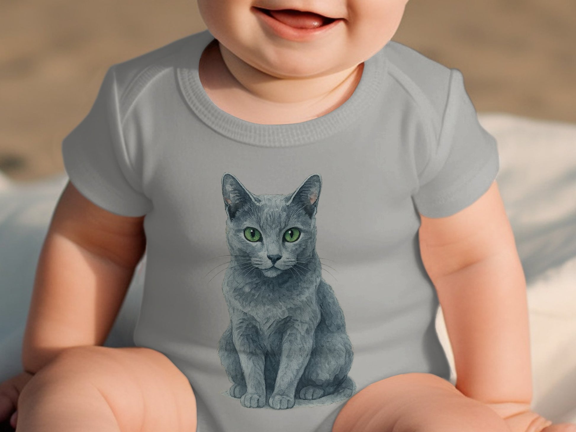 Cute Baby One Piece with Adorable Cat Design product