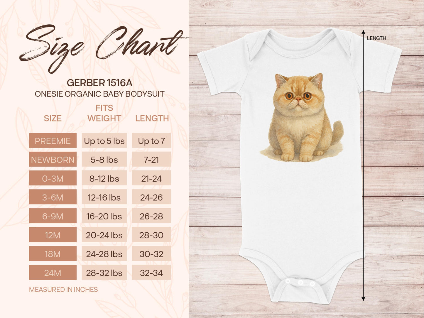 Adorable Kitten Print Organic Baby Bodysuit product