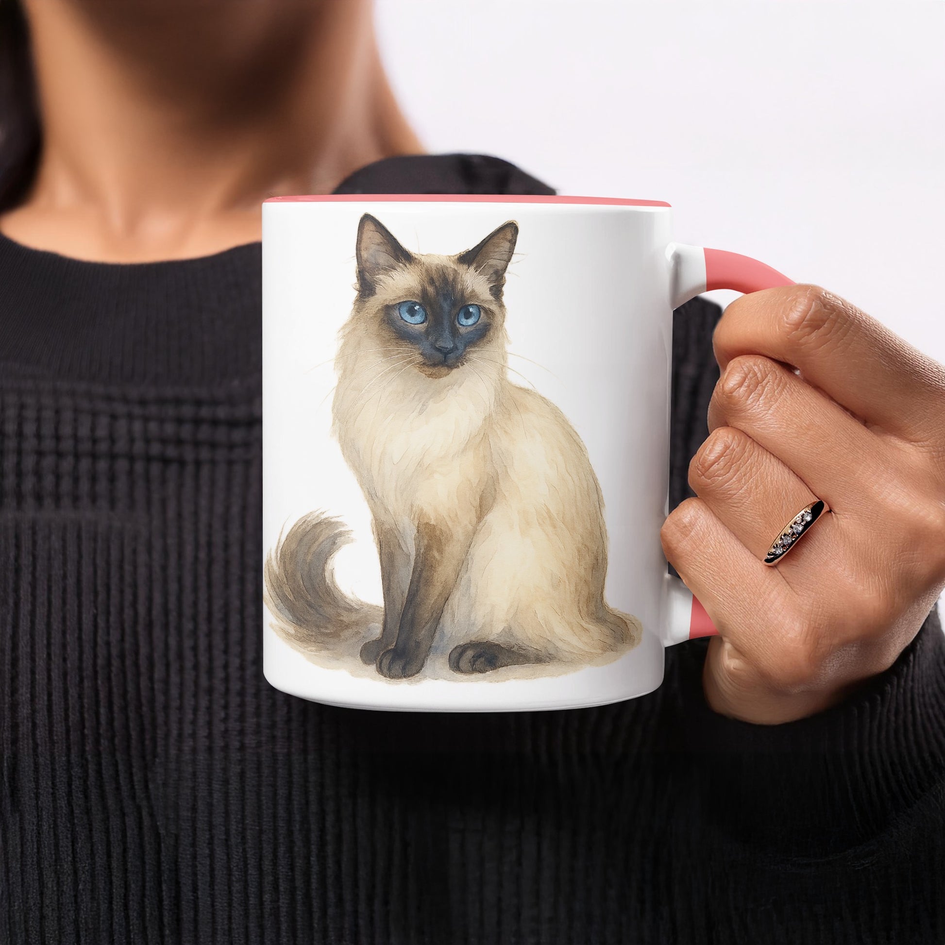 Siamese Cat Illustration Coffee Mug Product